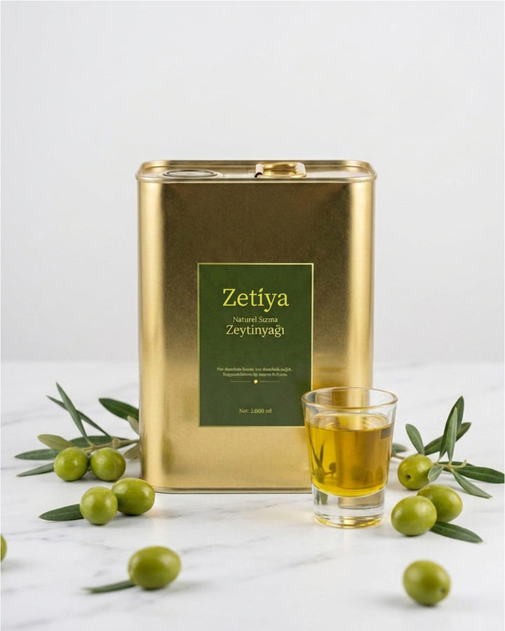 2000ml Erken Hasat Soğuk Sıkım Zeytinyağı (Teneke)