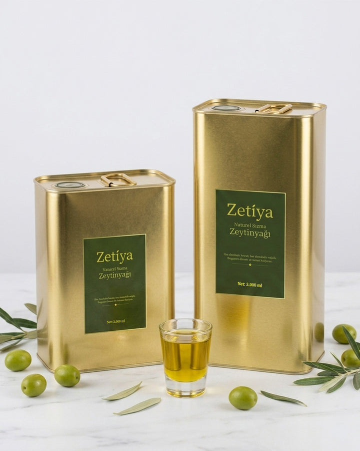 5000ml Erken Hasat Soğuk Sıkım Zeytinyağı (Teneke)