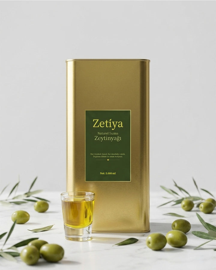 5000ml Erken Hasat Soğuk Sıkım Zeytinyağı (Teneke)