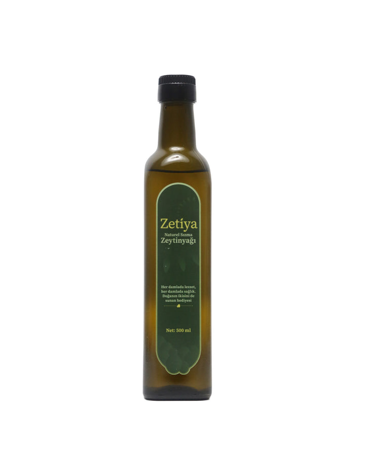500ml Erken Hasat Soğuk Sıkım Zeytinyağı (Cam Şişe)