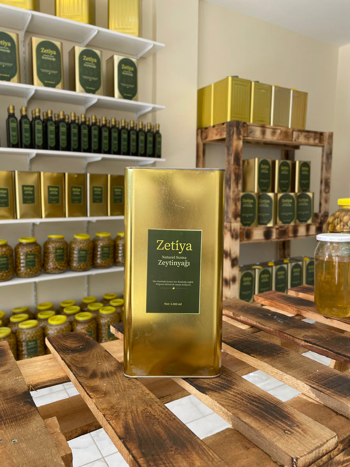 5000ml Erken Hasat Soğuk Sıkım Zeytinyağı (Teneke)