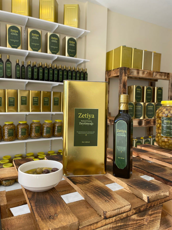 5000ml Erken Hasat Soğuk Sıkım Zeytinyağı (Teneke)