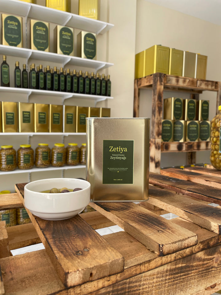 2000ml Erken Hasat Soğuk Sıkım Zeytinyağı (Teneke)